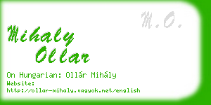 mihaly ollar business card
